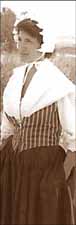 Pattern for
Women's Cloth Accessories,
Pocket, Mob Cap, Bonnet, Kerchief & Shawl